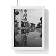 Load image into Gallery viewer, Old Cinema Signage - Retro Vintage Signage - Black and White Photographic Print | Premium Framed Vertical Poster
