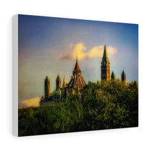 Load image into Gallery viewer, Parliament Hill Ottawa - Oil Sketch Canadiana - Old Architecture | Canvas Gallery Wraps
