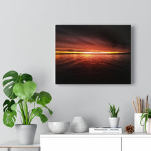 Load image into Gallery viewer, Epic Northern Sunset Scene - Northern Ontario - Reflection Shot - Oil Sketch on Canvas | Canvas Gallery Wraps
