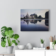 Load image into Gallery viewer, Rainbow Reflection Scene - Cathedral Urban Scene - Hope and Healing - Oil Sketch on Canvas | Canvas Gallery Wraps
