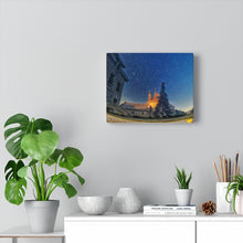 Load image into Gallery viewer, Small Town Church - Universe Scene - Oil Sketch on Canvas | Canvas Gallery Wraps
