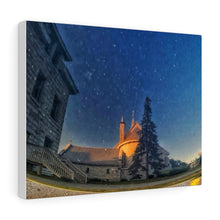 Load image into Gallery viewer, Small Town Church - Universe Scene - Oil Sketch on Canvas | Canvas Gallery Wraps
