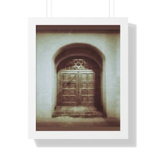 Load image into Gallery viewer, Star of David - Jewish Art and Photography - Religious Art - Daguerreotype Style Photographic Print - Framed Vertical Poster
