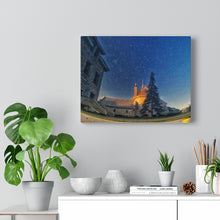 Load image into Gallery viewer, Small Town Church - Universe Scene - Oil Sketch on Canvas | Canvas Gallery Wraps
