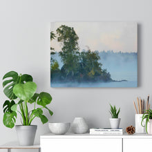 Load image into Gallery viewer, Northern Island Fog - Abandoned Ghostly Lighthouse - Northern Morning - Oil Sketch | Canvas Gallery Wraps
