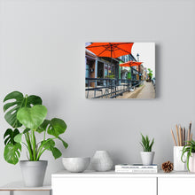 Load image into Gallery viewer, Small Town Cafe Scene - European Style Urbanity - Cafe Society - Oil Sketch on Canvas | Canvas Gallery Wraps
