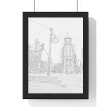 Load image into Gallery viewer, Gooderham Building Toronto - Old Architecture - Old Toronto Art | Premium Framed Vertical Poster
