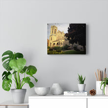 Load image into Gallery viewer, Presbyterian Church Oil Print - Old Gothic Architecture - Fine Art - Oil Sketch on Canvas | Canvas Gallery Wraps
