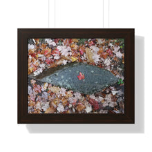 Load image into Gallery viewer, Canadiana Piece - Red Maple Leaf - Autumn Scene | Framed Horizontal Poster
