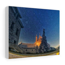 Load image into Gallery viewer, Small Town Church - Universe Scene - Oil Sketch on Canvas | Canvas Gallery Wraps
