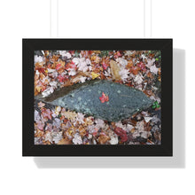 Load image into Gallery viewer, Canadiana Piece - Red Maple Leaf - Autumn Scene | Framed Horizontal Poster
